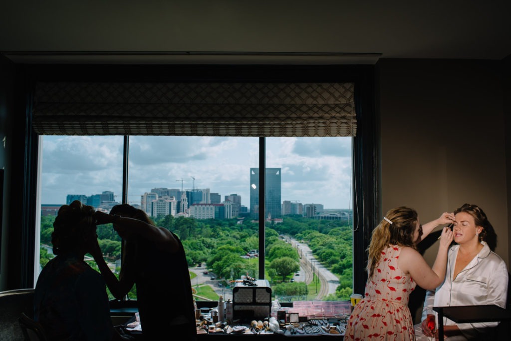 Hotel zaza bride groom getting ready