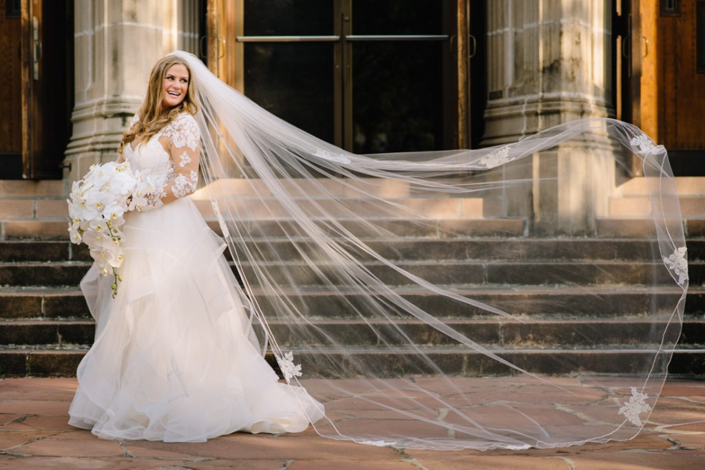 St. Paul Methodist Church bridal portrait photo