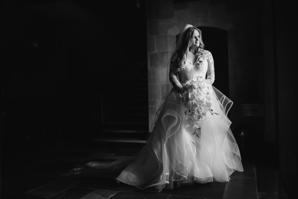 St. Paul Methodist Church bridal portrait photo