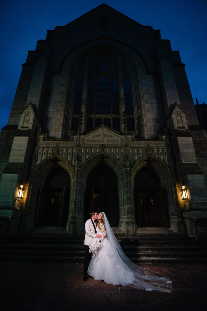St. Paul Methodist Church wedding bridal portraitphoto