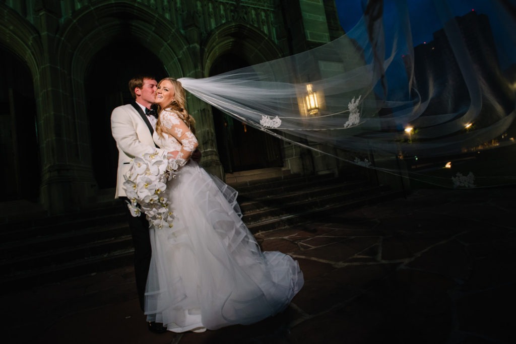 St. Paul Methodist Church wedding bridal portraitphoto