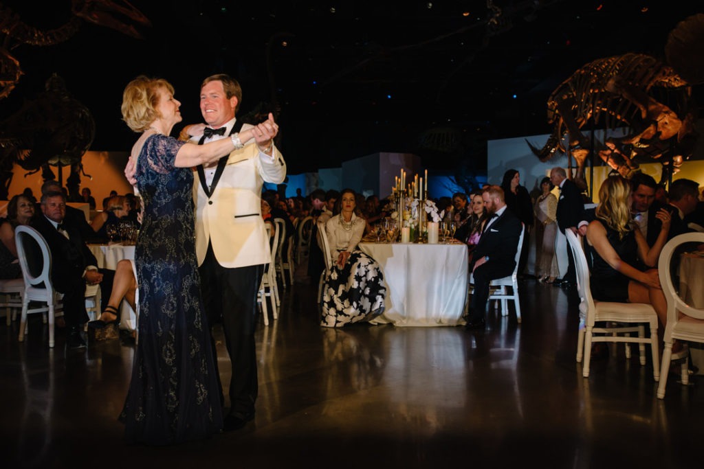 Houston Museum of Natural Science wedding reception photo