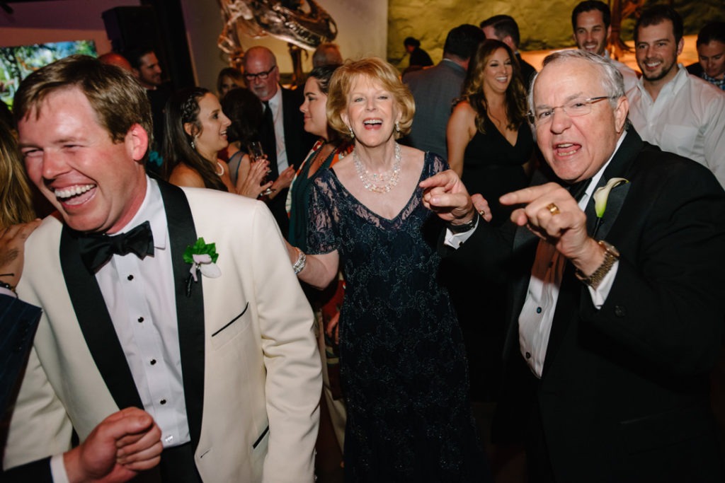 Houston Museum of Natural Science wedding reception photo