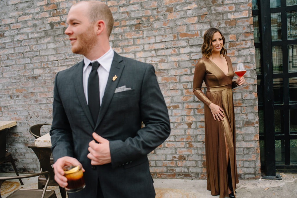 Downtown houston Engagement session