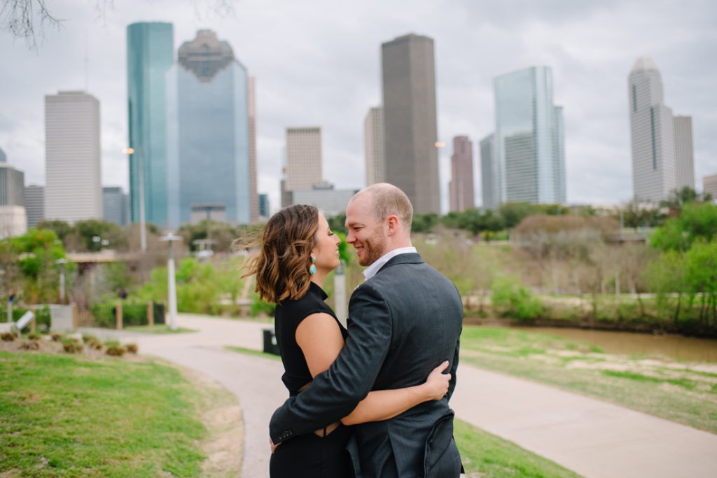 Downtown houston Engagement session