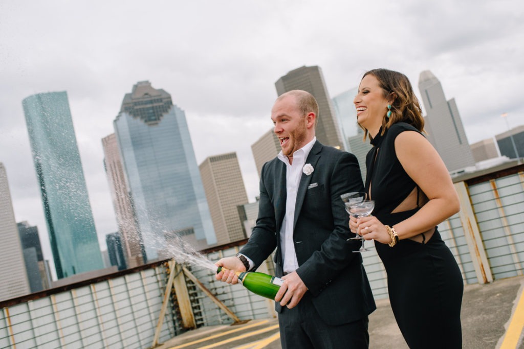 Downtown houston Engagement session