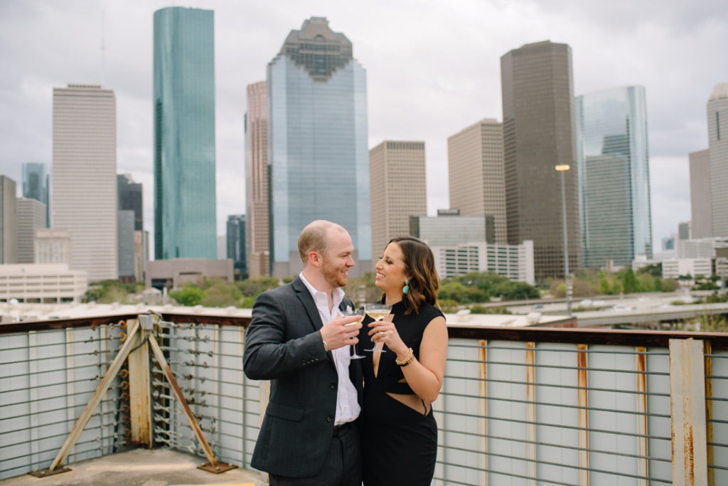 Downtown houston Engagement session