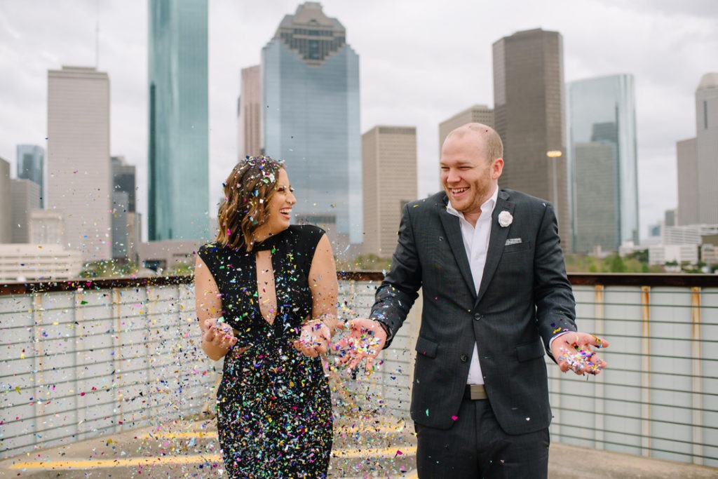 Downtown houston Engagement session