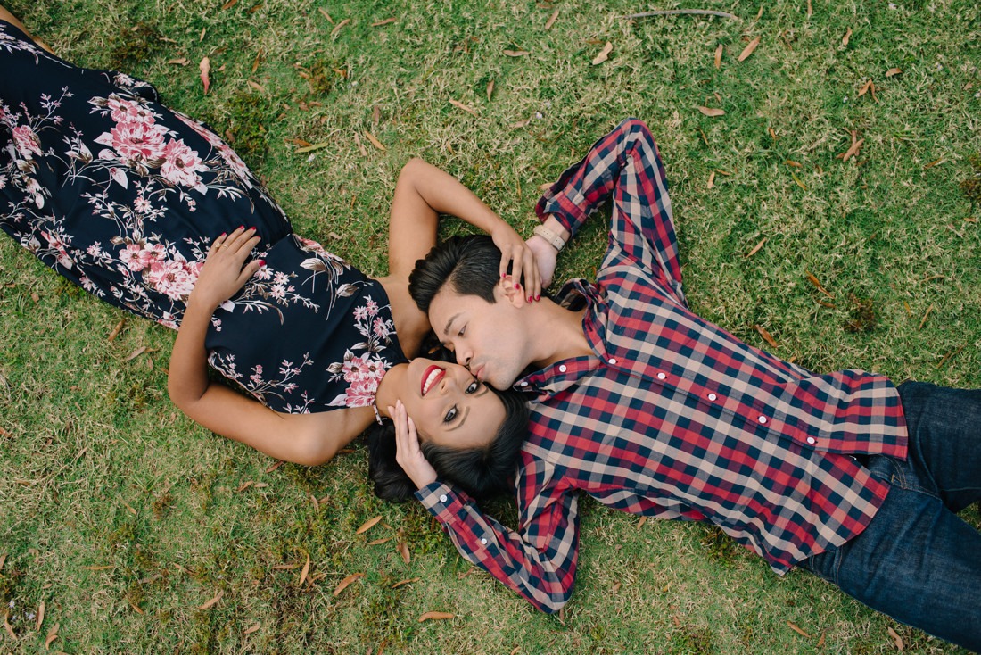 Engagement session at Hermann Park Centennial Gardens Houston Skyline Bayou Park