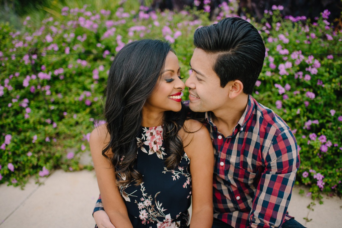 Engagement session at Hermann Park Centennial Gardens Houston Skyline Bayou Park