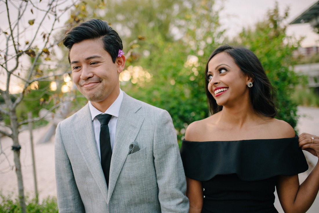 Engagement session at Hermann Park Centennial Gardens Houston Skyline Bayou Park