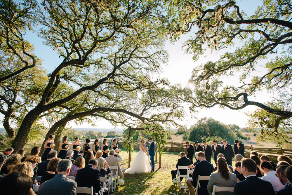 Inspiring Oaks Ranch wedding photo outdoor ceremony Wimberley Texas (70)