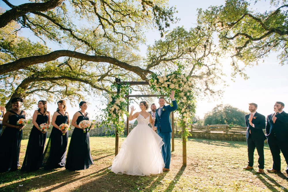Inspiring Oaks Ranch wedding photo outdoor ceremony Wimberley Texas (63)