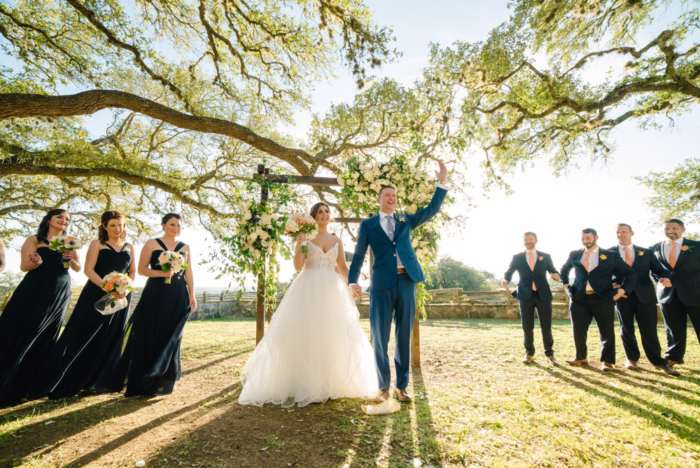 Inspiring Oaks Ranch wedding photo outdoor ceremony Wimberley Texas (61)
