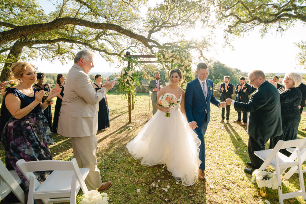 Inspiring Oaks Ranch wedding photo outdoor ceremony Wimberley Texas (58)