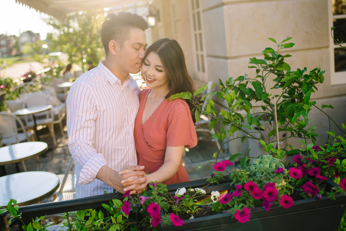 Downtown houston cafe poetes engagement photo (13)