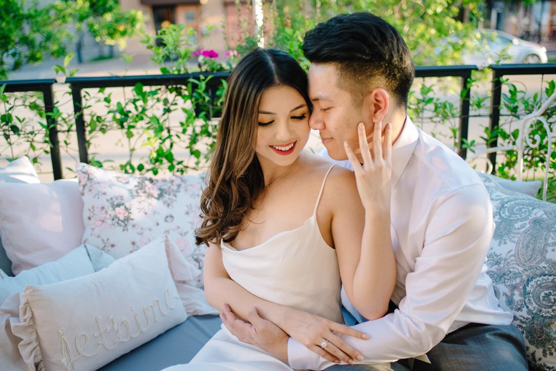 Downtown houston cafe poetes engagement photo (23)