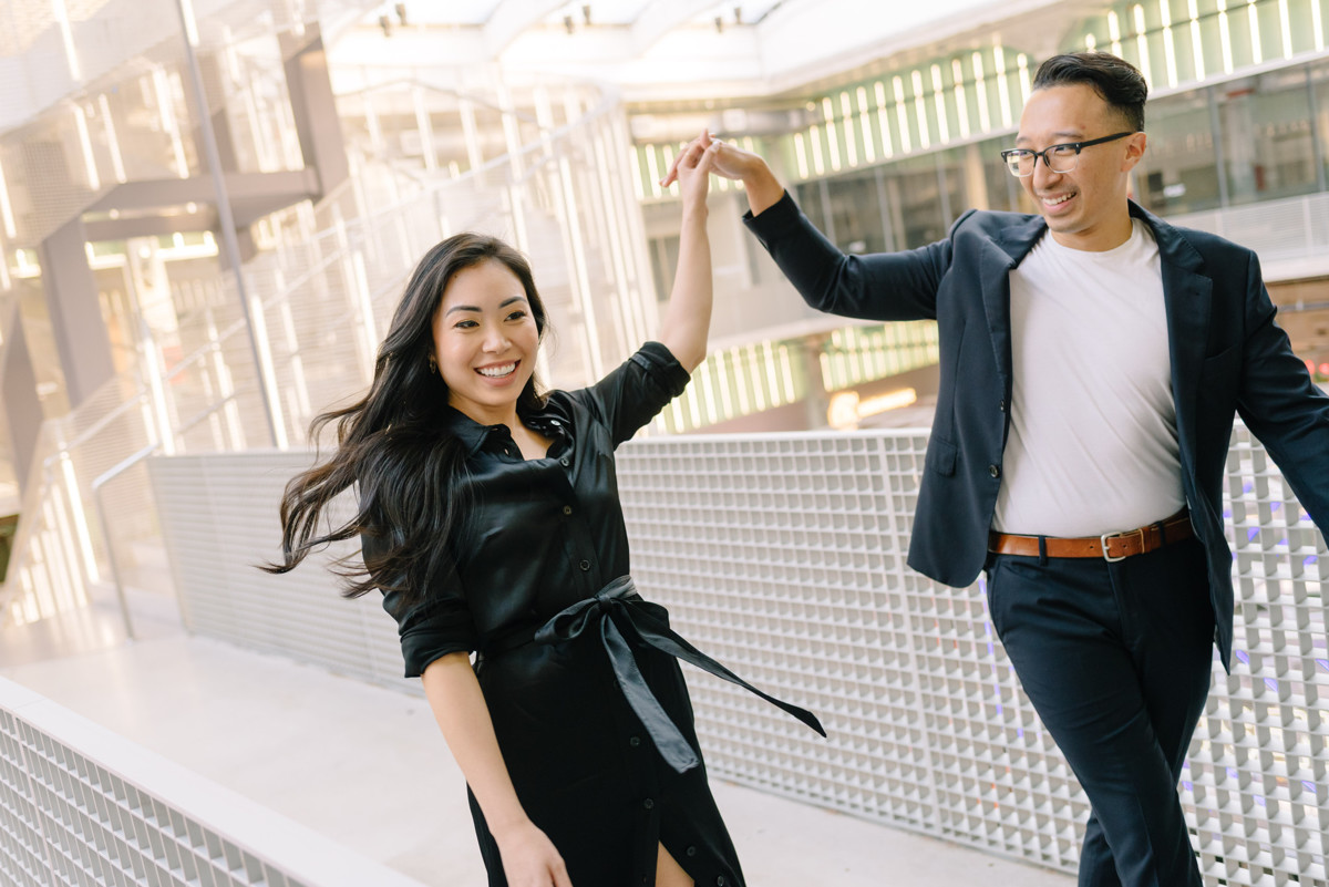 Houston Engagement session at Post Houston Downtown