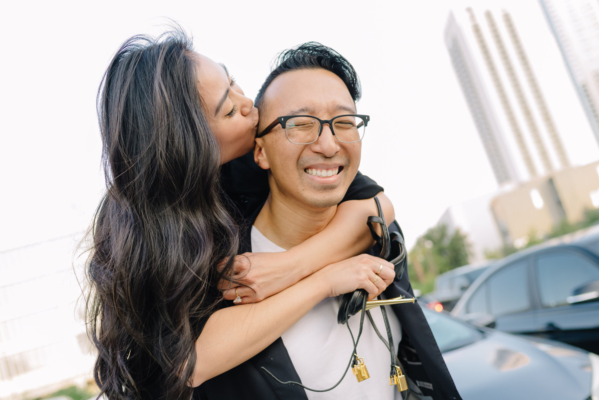 Houston Engagement session at Post Houston Downtown