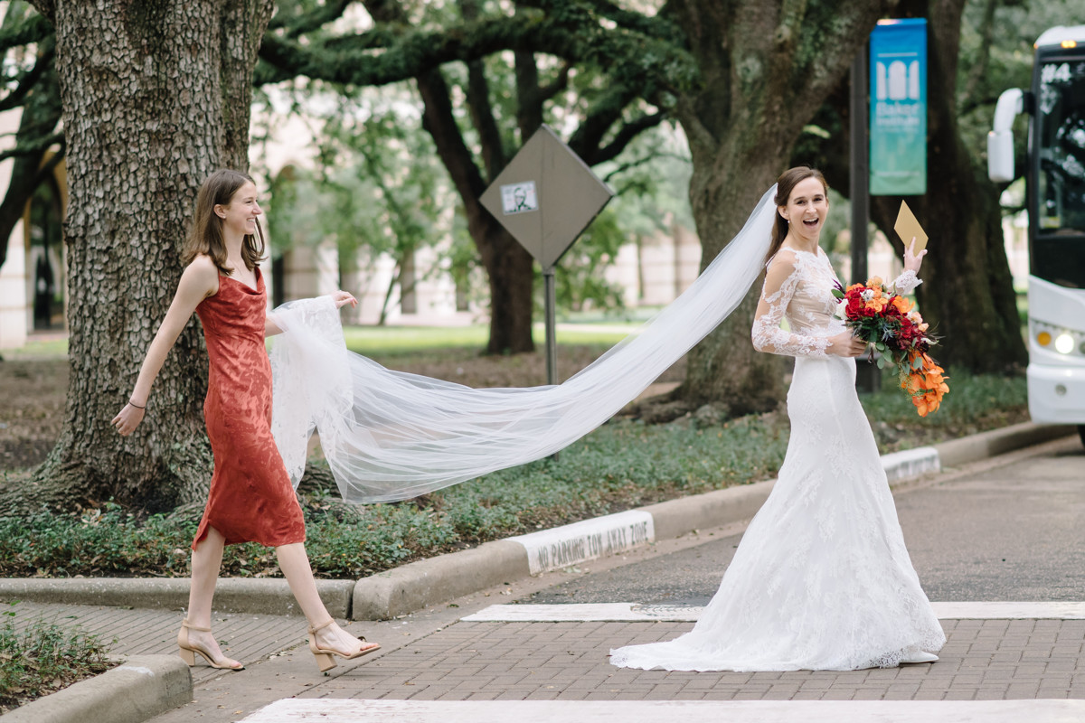 Houston wedding ceremony all saints catholic church reception rice cohen house