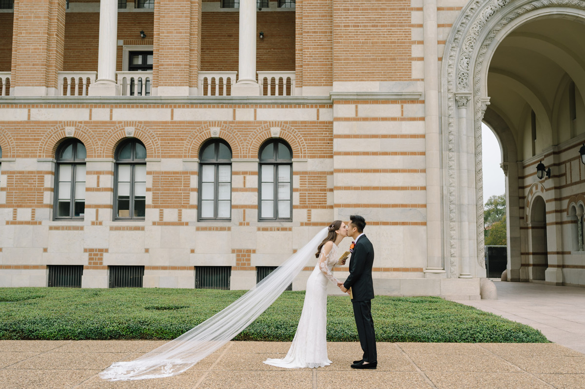 Houston wedding ceremony all saints catholic church reception rice cohen house