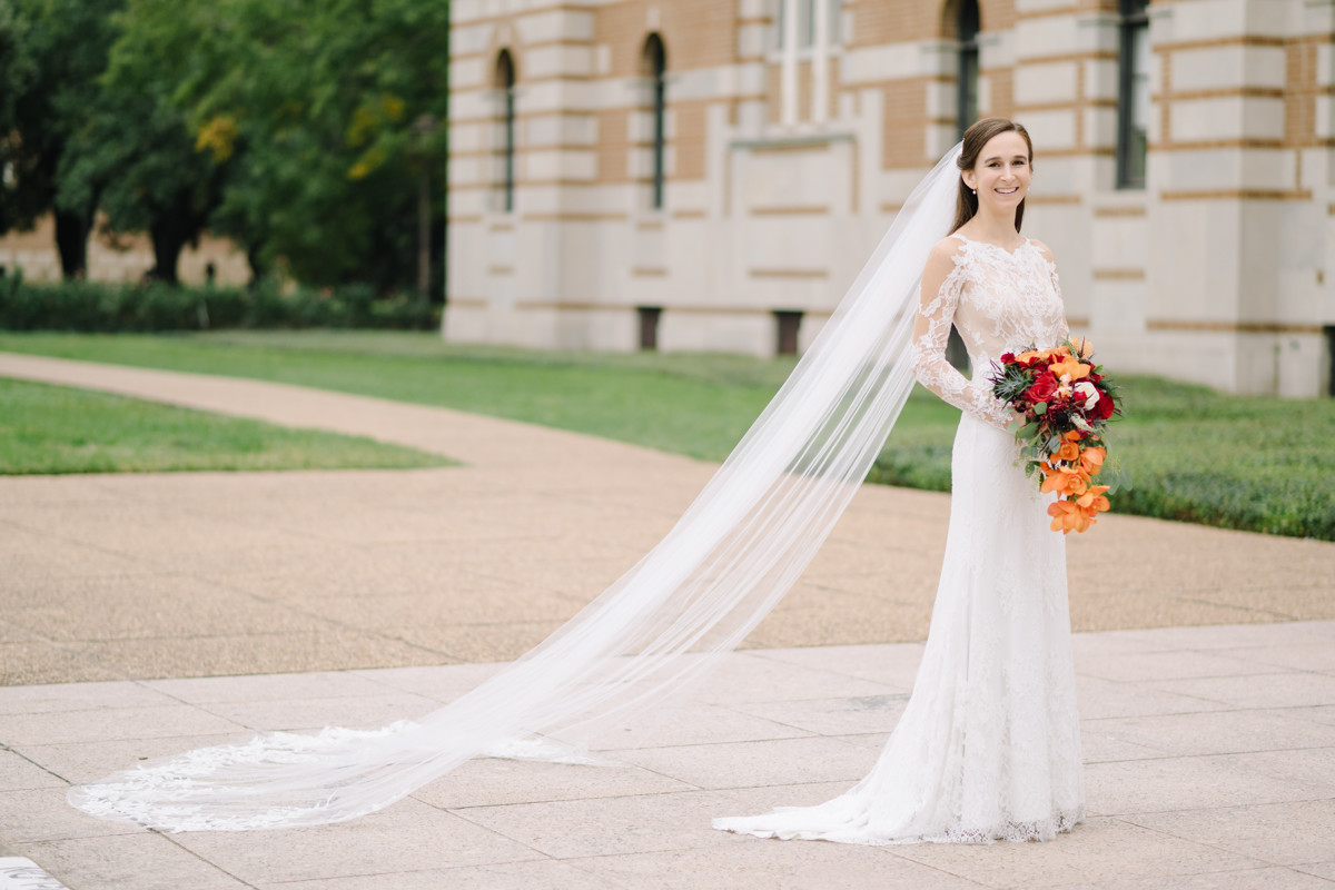 Houston wedding ceremony all saints catholic church reception rice cohen house