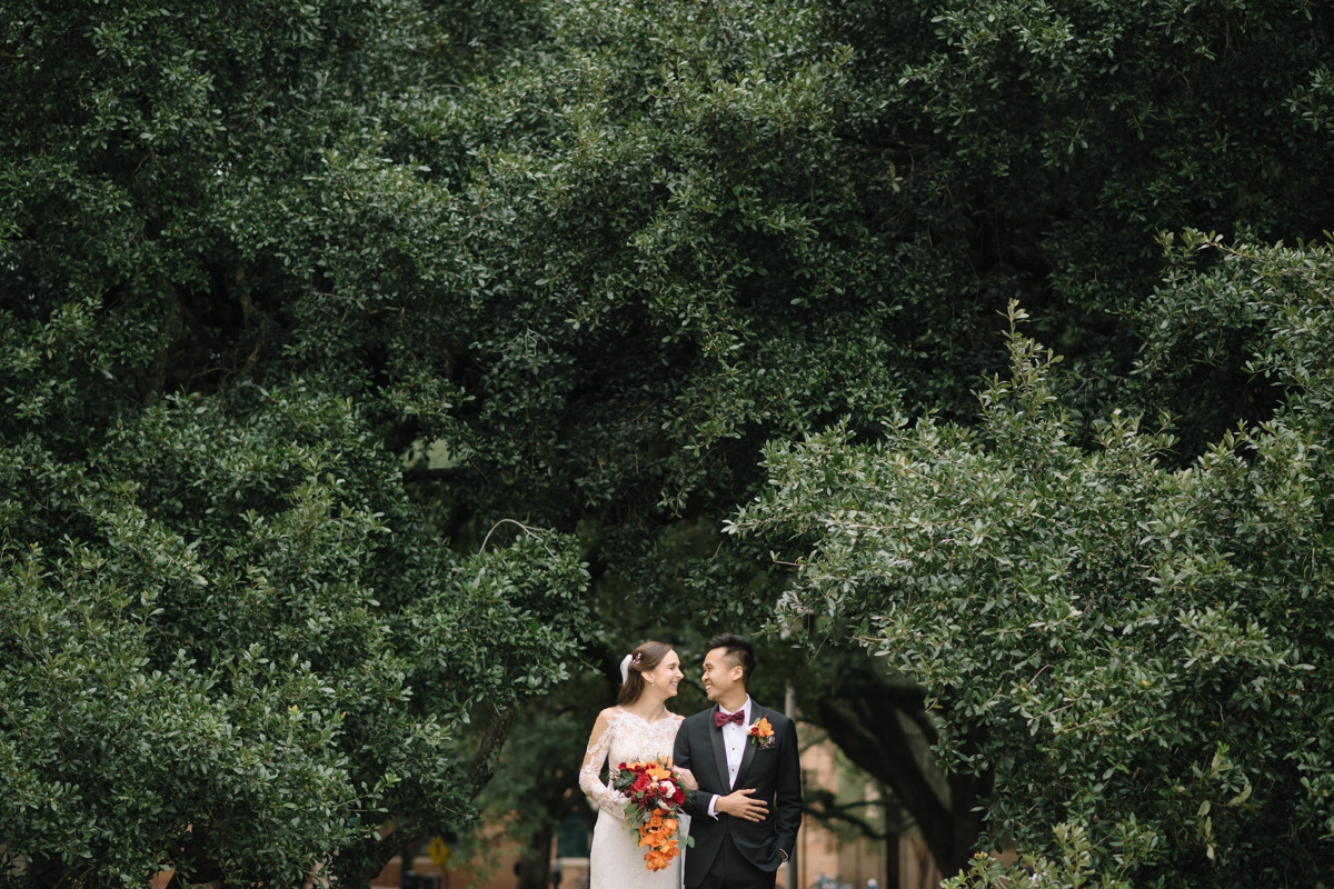 Houston wedding ceremony all saints catholic church reception rice cohen house