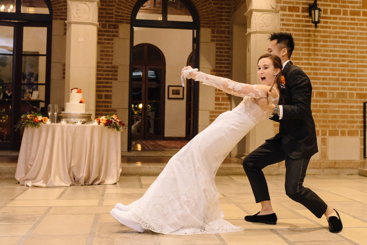 Houston wedding ceremony all saints catholic church reception rice cohen house