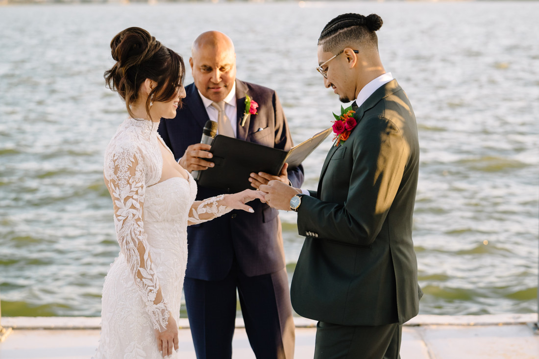 Waters edge wedding photo houston photographer wedding photography outdoor lake ceremony