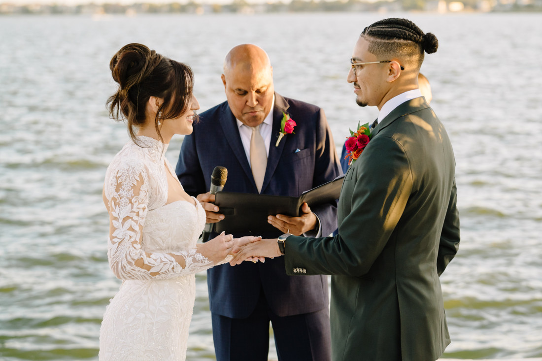Waters edge wedding photo houston photographer wedding photography outdoor lake ceremony