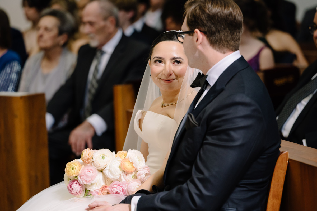 Houston wedding ceremony at st basil chapel st thomas university reception julia ideson library photographer photo