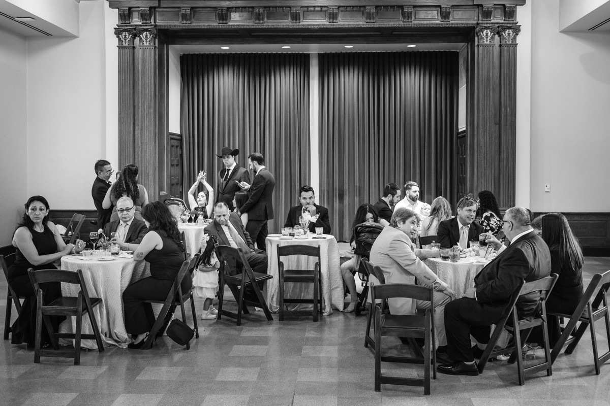 Houston wedding ceremony at st basil chapel st thomas university reception julia ideson library photographer photo