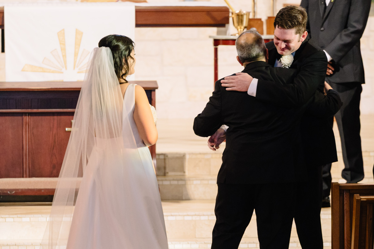 briscoe manor wedding photo st laurence catholic church ceremony houston documentary wedding photographer