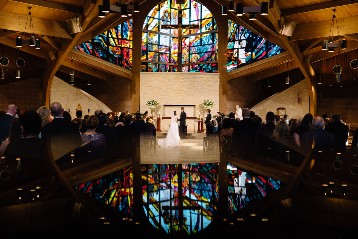 briscoe manor wedding photo st laurence catholic church ceremony houston documentary wedding photographer