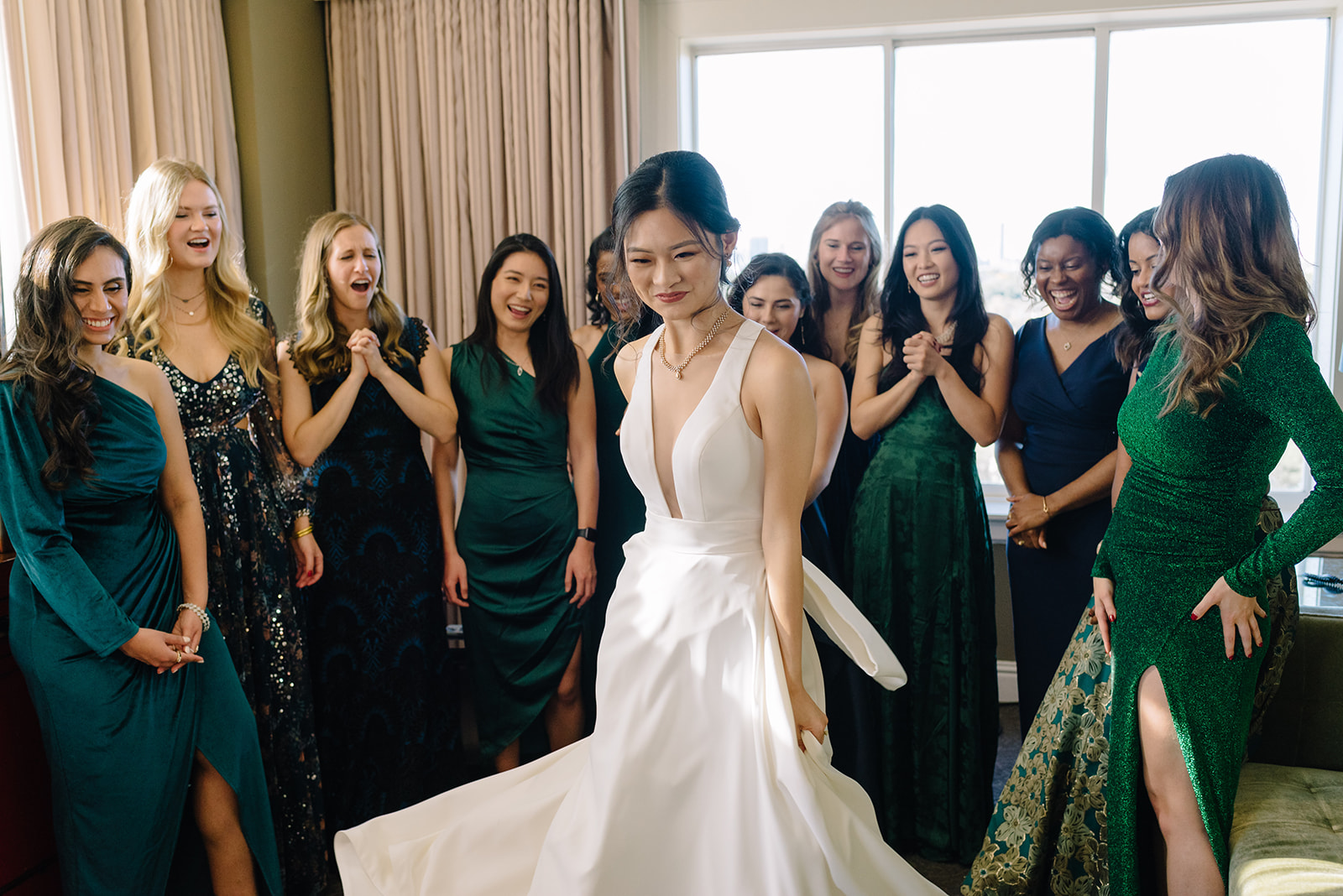 Wedding photo hotel zaza museum district ballroom reception new year eve party best houston wedding photographer