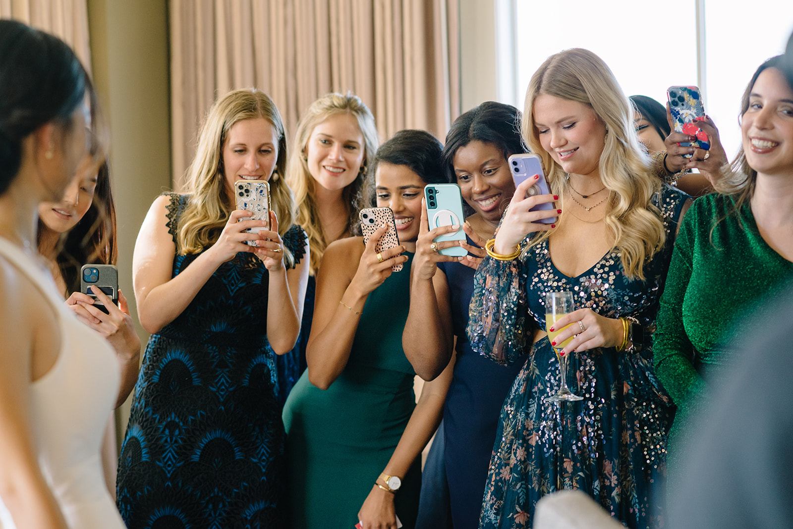 Wedding photo hotel zaza museum district ballroom reception new year eve party best houston wedding photographer
