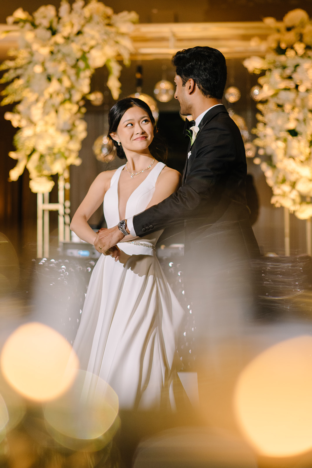 Wedding photo hotel zaza museum district ballroom reception new year eve party best houston wedding photographer