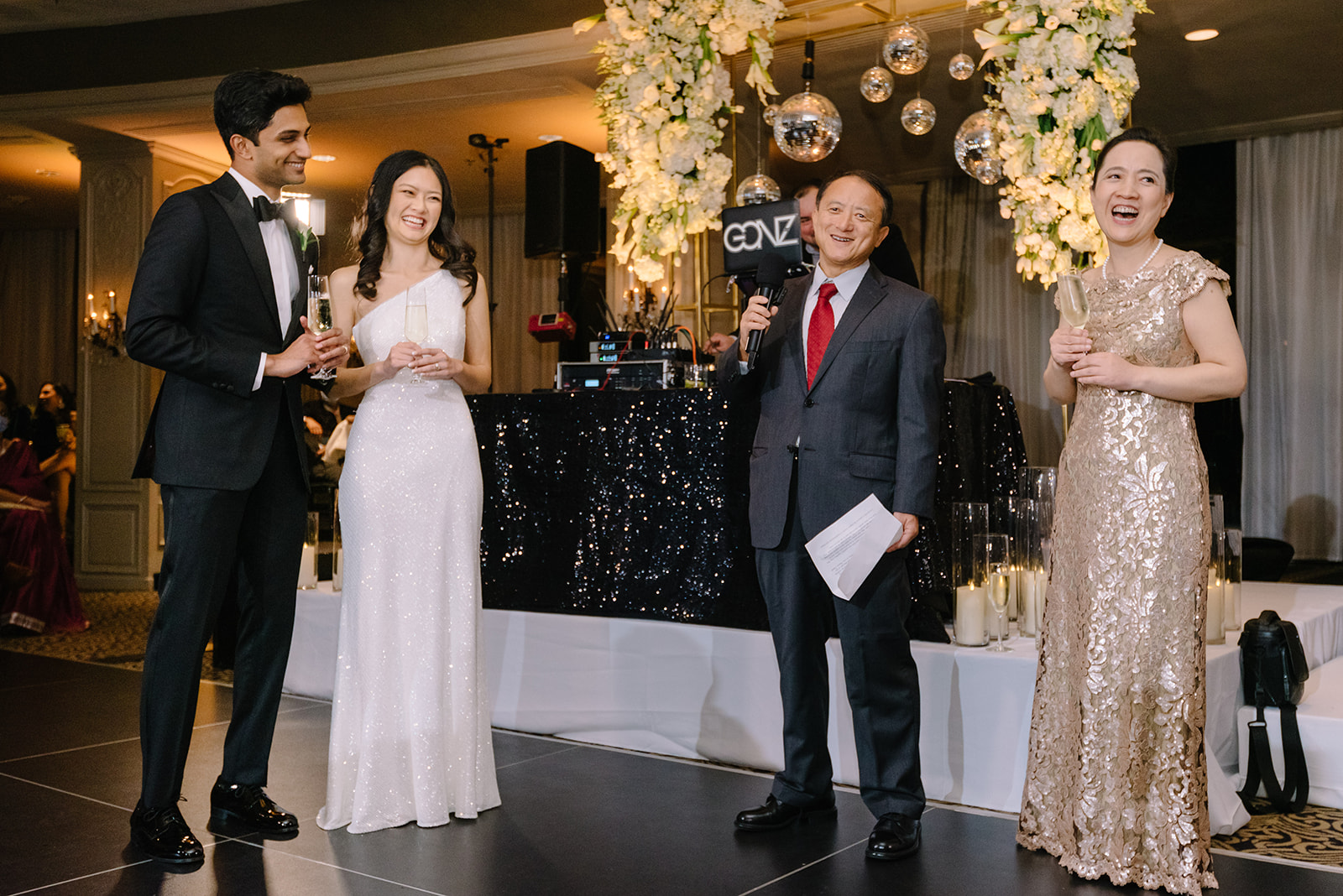 Wedding photo hotel zaza museum district ballroom reception new year eve party best houston wedding photographer