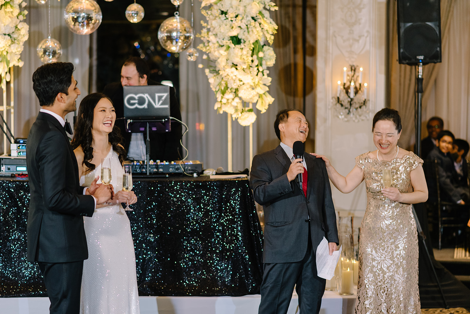 Wedding photo hotel zaza museum district ballroom reception new year eve party best houston wedding photographer