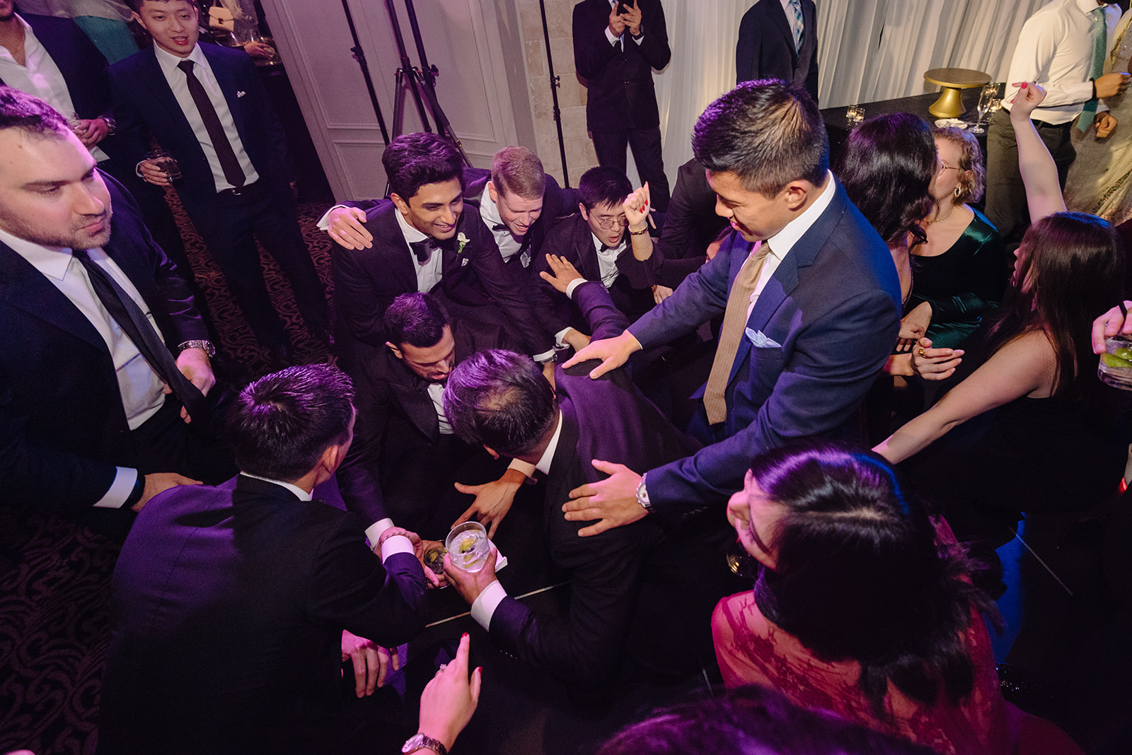 Wedding photo hotel zaza museum district ballroom reception new year eve party best houston wedding photographer