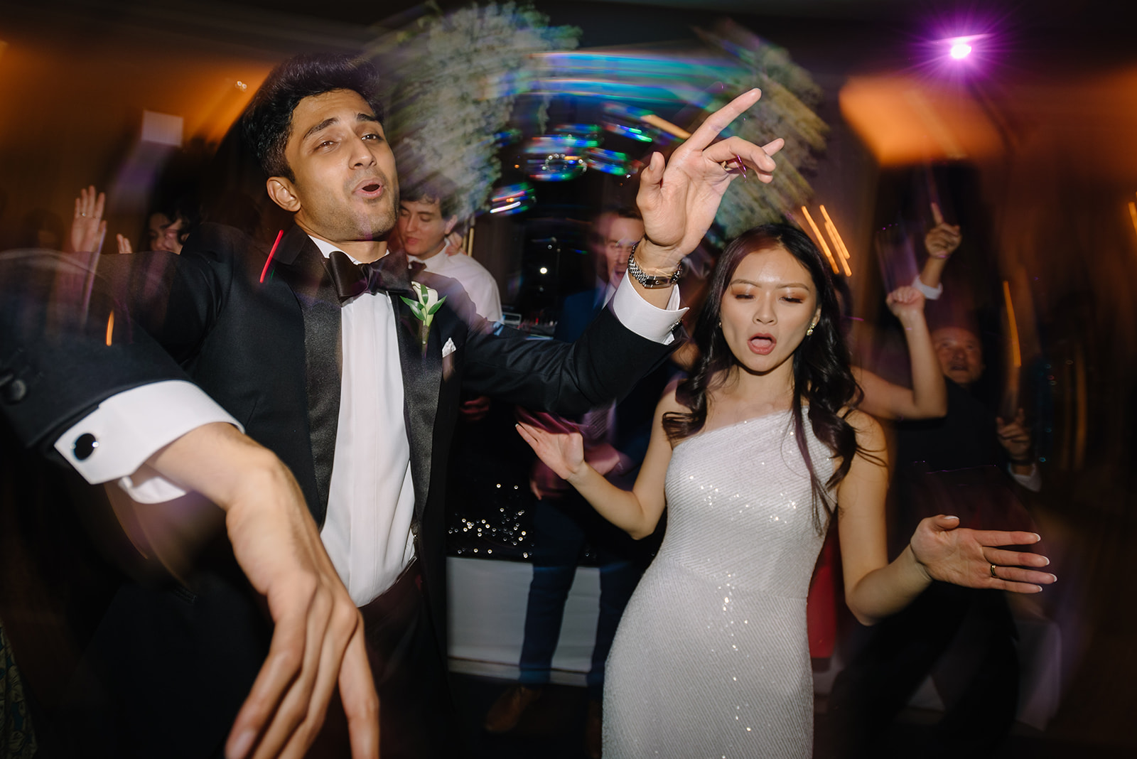 Wedding photo hotel zaza museum district ballroom reception new year eve party best houston wedding photographer