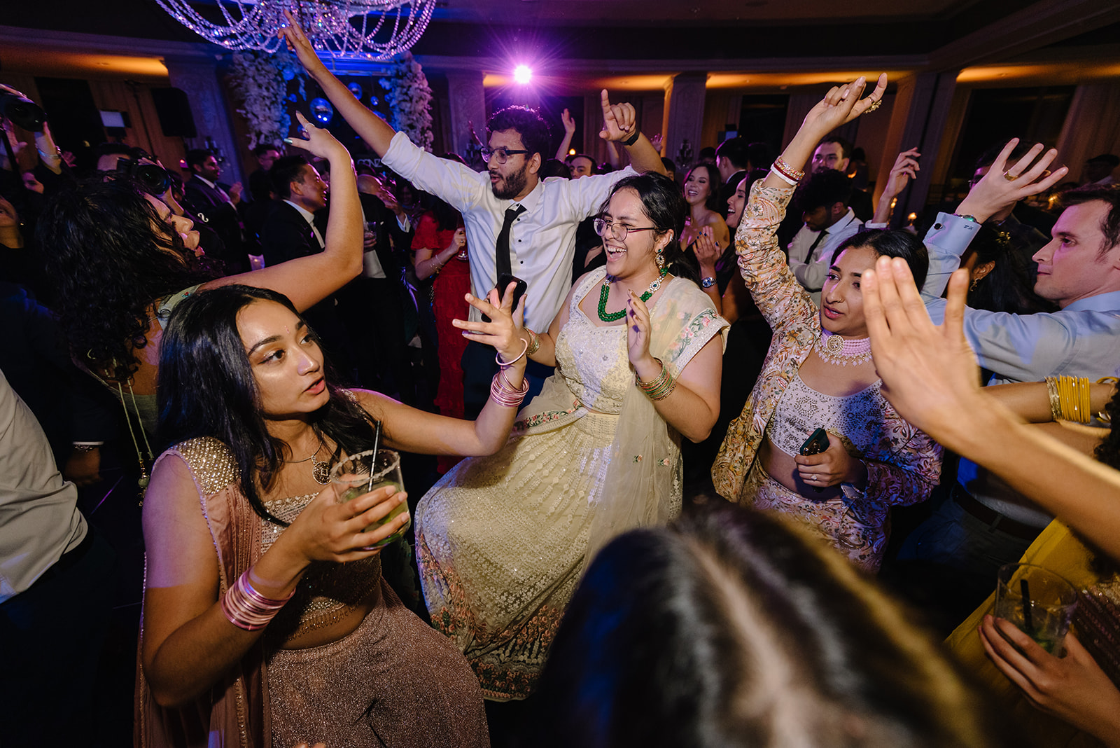 Wedding photo hotel zaza museum district ballroom reception new year eve party best houston wedding photographer