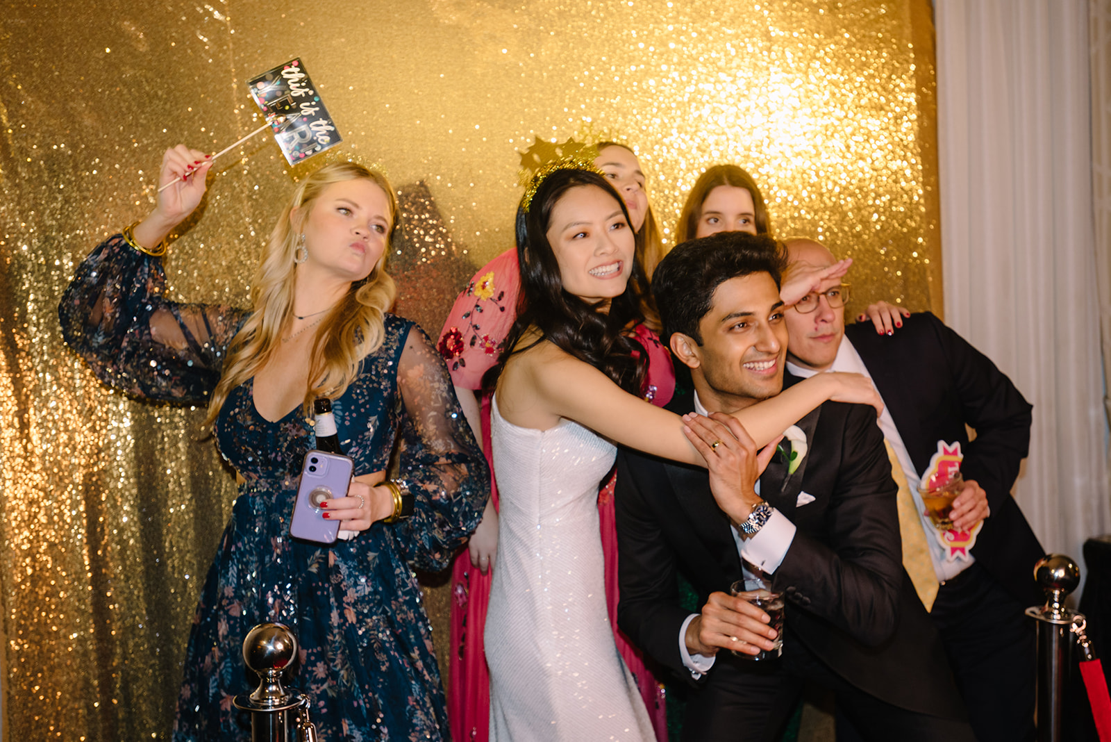 Wedding photo hotel zaza museum district ballroom reception new year eve party best houston wedding photographer