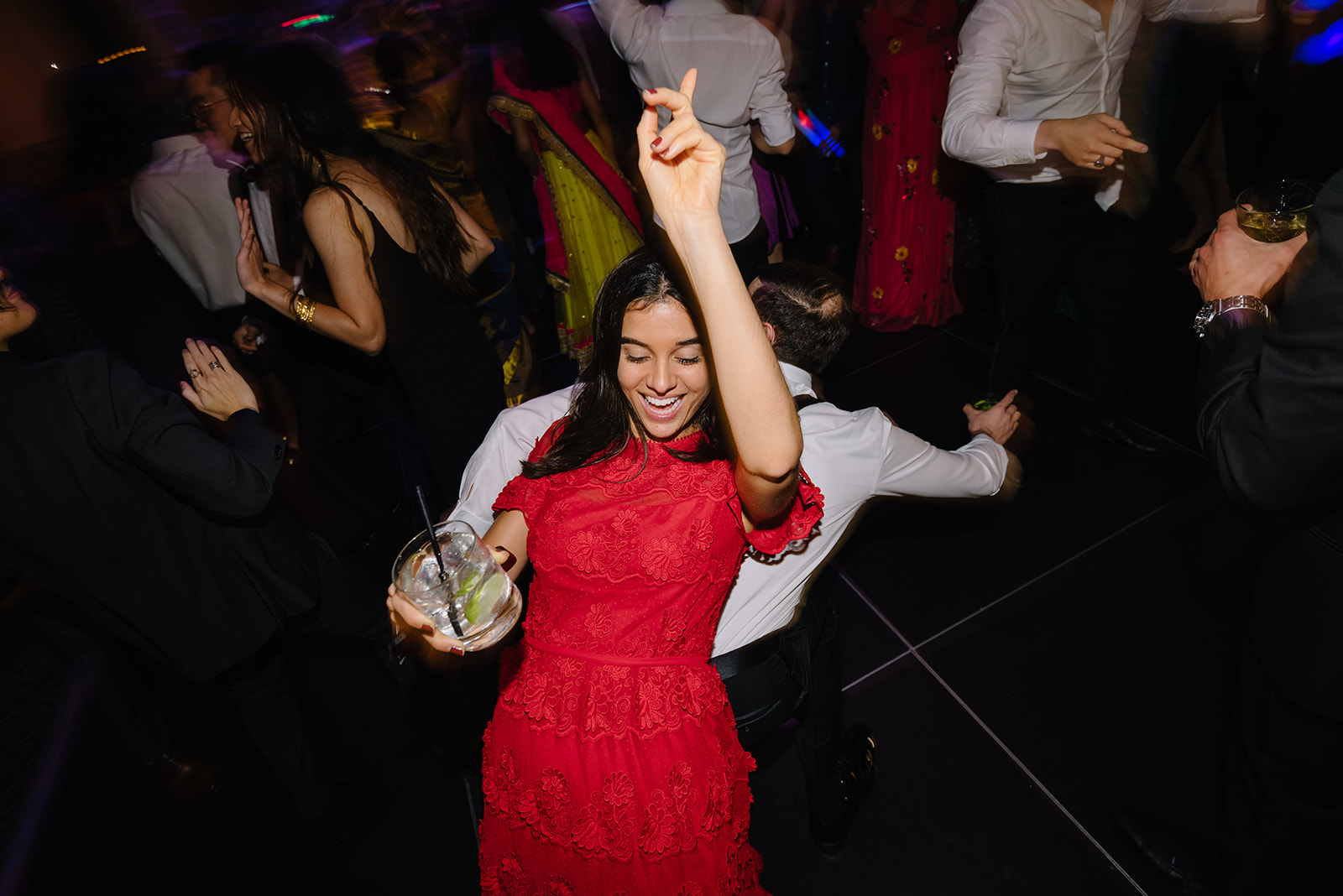 Wedding photo hotel zaza museum district ballroom reception new year eve party best houston wedding photographer