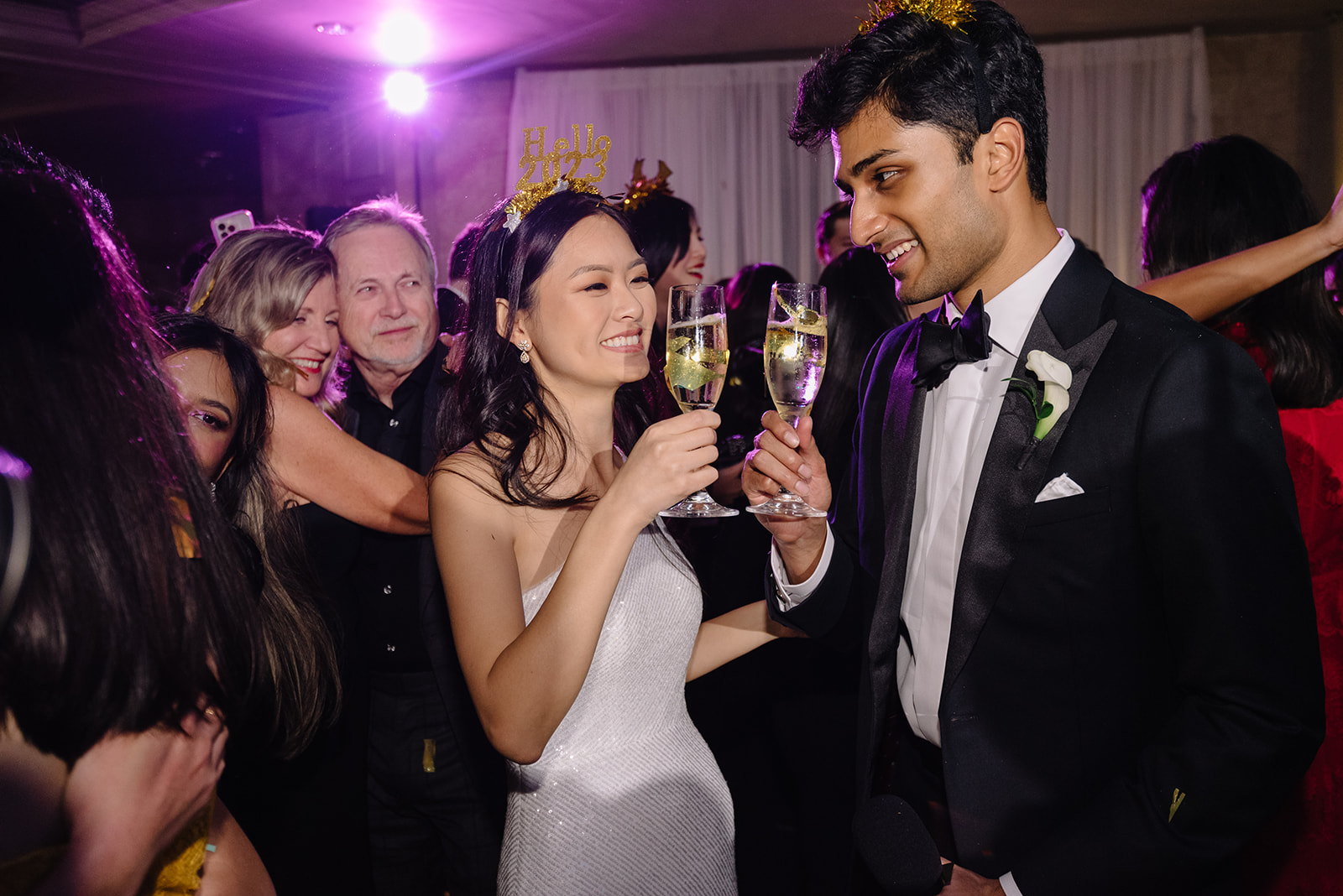 Wedding photo hotel zaza museum district ballroom reception new year eve party best houston wedding photographer