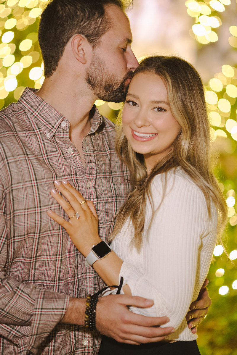 Bayou bend garden Christmas engagement proposal location best houston photographer