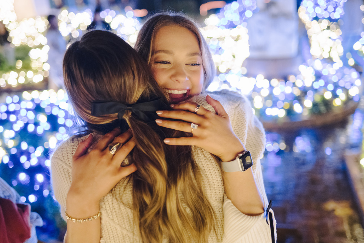 Bayou bend garden Christmas engagement proposal location best houston photographer