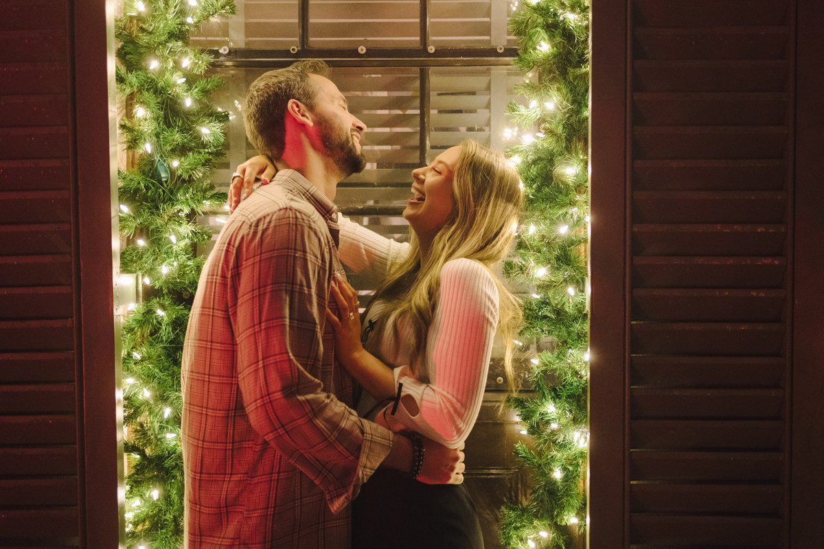 Bayou bend garden Christmas engagement proposal location best houston photographer