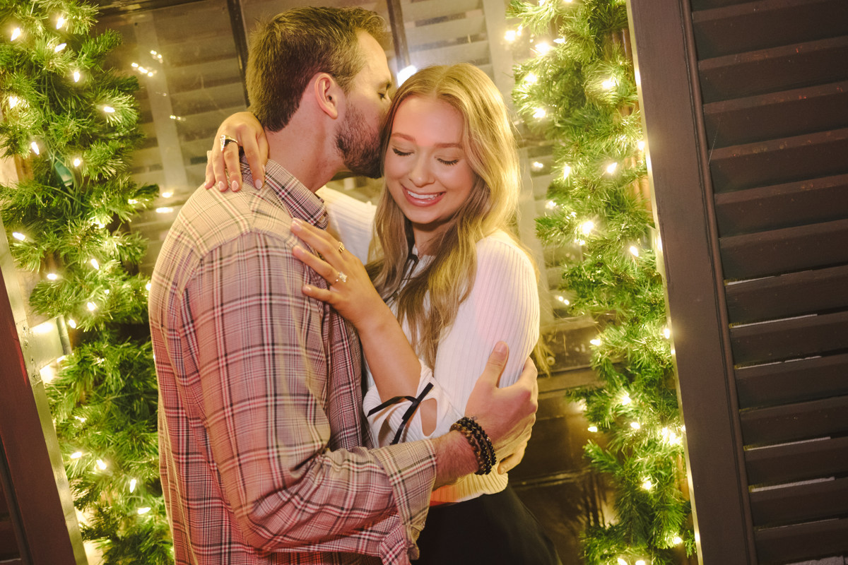 Bayou bend garden Christmas engagement proposal location best houston photographer