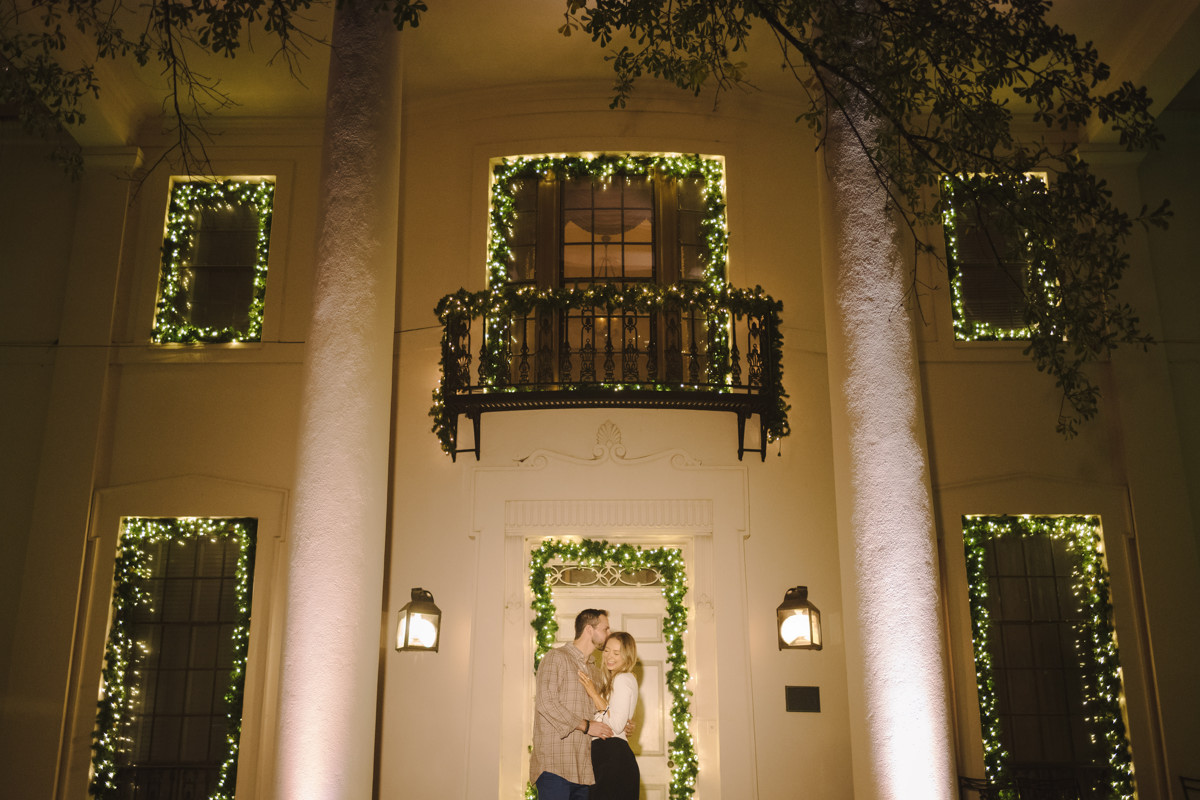 Bayou bend garden Christmas engagement proposal location best houston photographer